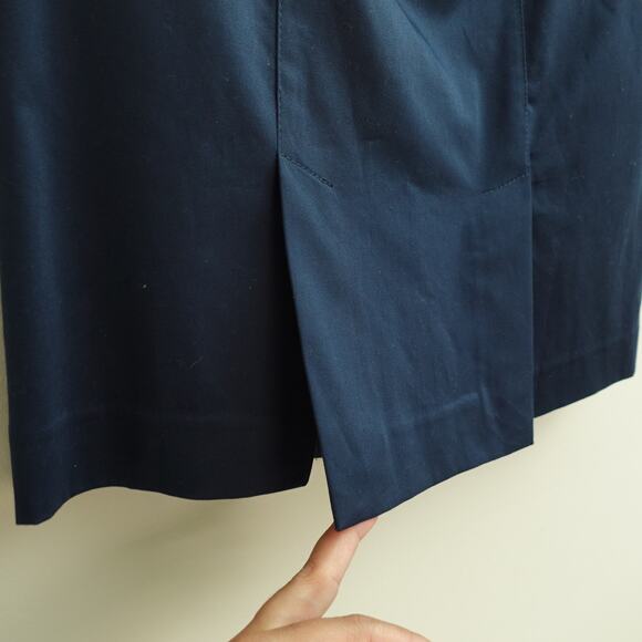 NWT Jones New York Womens Pencil Skirt Buttoned Stretch Career Navy Blue Size 2P - Picture 6 of 8